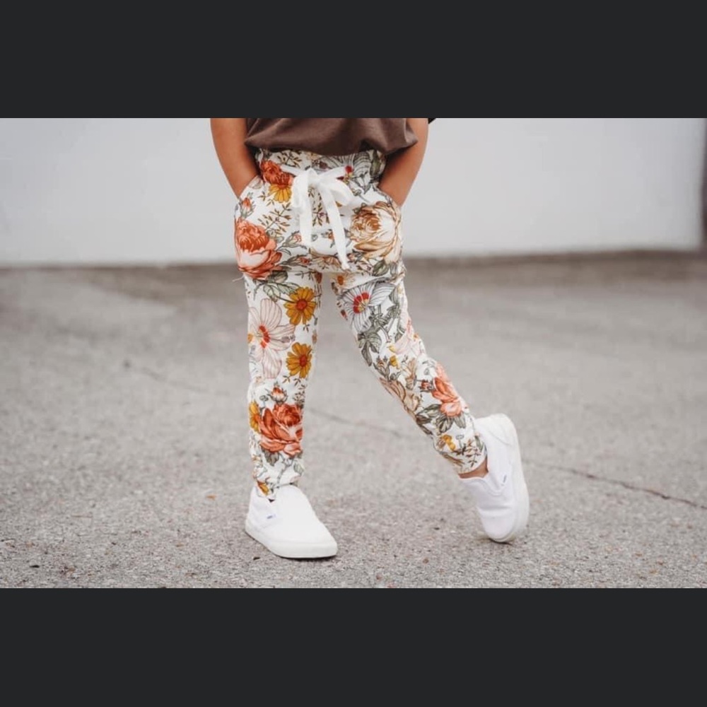 Floral joggers